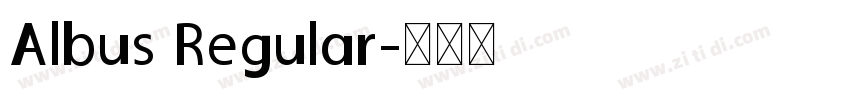 Albus Regular字体转换